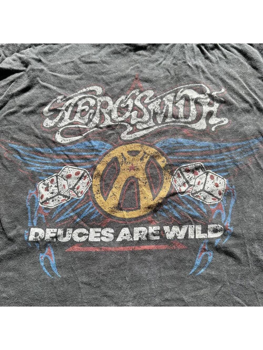 Aerosmith Deuces Are Wild Graphic Tee Size L - Picture 2 of 4